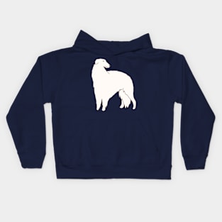 borzoi dog illustration Kids Hoodie